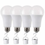 Rechargeable LED light bulbs with Battery backup, Emergency LED Bulb, Pack of 4, LED 60 Watt bulb.