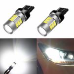Alla Lighting T20 7440 7443 LED Light Bulbs Super Bright 4014 54-SMD 6000K Xenon White 12V W21W 7441 7442 7444 for Back-up Reverse Turn Signal Brake Stop Tail Light Replacement