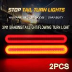 FABOOD F 2X Halo Neon 100LED Stop Flowing Turn Signal Brake Rear Tail Light Trailer Truck