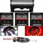 60 Inch 2-Row Truck Tailgate Light Bar, LED Tail Lights(Turn Signal, Running, Brake, Reverse Backup) – Waterproof 5 Fcunction led brake light strip, light bars for trucks, Pickup, SUV, Cargo, RV, Boat