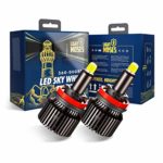 Light Moses H11/H8/H9,360 Degree LED Headlight Bulbs Conversion Kit 8,000LM 6,000K Sky White with 50,000 Hour Lifespan – 2 Yr Warranty