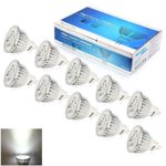 ELINKUME MR16-LED Landscape Recessed Lighting – Cool White 6500K 60 Degree Beam Angle 5W 300 Lumen, DC 12V for Landscape, Recessed, Track Lighting (10 Pack)