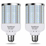 2 Pack 280W Equivalent LED Corn Light Bulb, 4000 Lumen 6500K Cool White Daylight 40W LED Corn Lamp,E26/E27 Medium Base,for Indoor Outdoor Warehouse Garage Basement Backyard Factory Barn and Many Area