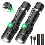 LED Tactical Flashlight Rechargeable (Battery Included), IPX6 Waterproof Flashlight, 1200lm, 30Hours Runtime, Zoomable, Pocket-size Small LED Flashlight for Hiking, Camping, Emergency