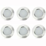 12V Recessed Light for RV Camper Van Trailer – 3W Warm White 270 Lumen Low Voltage (6 Pack)