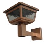 Exquisite Selebrity 6 Pack Copper Color Solar Powered Solar Light Post Cap 2 SMD Wall Mount or Post Mount Fits for 5×5 or 4×4 or 6×6 Posts
