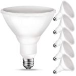 PAR38 LED Flood Light Bulb, 3000K Warm White, 90W Equivalent (11 Watt), 900 Lumens, E26 Base, Non-Dimmable, Indoor/Outdoor, UL, 6 Pack