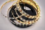 12V Neutral White LED Strip Light, Flexible,Includes Power Supply, non-Waterproof, SMD 2835-16.4 Feet, 300 LEDs, 4000K, 30W, High CRI 80+  for Holiday Decorations, Home, Kitchen and Other Indoor Light