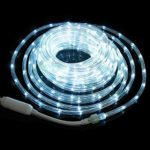 LED Rope Lights Outdoor, 48ft/15m Flexible Strip Light, 6000K Cool White, Waterproof Indoor Outdoor Decorative Lighting, [UL Listed]