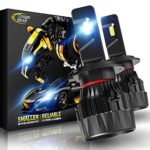 Cougar Motor X-Small H7 LED Headlight Bulb, 10000Lm 6500K All-in-One Conversion Kit – Cool White CREE