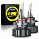 9012 LED Headlight Bulbs Mini Size 80W 16,000LM Per Pair CanBus Ready, AUXITO HIR2 9012 LED Headlight Bulb Conversion Kit, 6500K Xenon White, Pack of 2