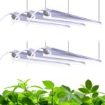 Barrina Plant Grow Light, 252W(6 x 42W, 1400W Equivalent), Full Spectrum, LED Grow Light Strips, T8 Integrated Growing Lamp Fixture, Grow Shop Light, with ON/Off Switch, 6-Pack