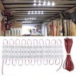 Linkstyle 60LEDs 12V Van Interior Light Kits Car Ceiling Lights Kit for Van RV Truck Boats Caravans Trailers Lorries Cargo Transit Bus LWB VW – White