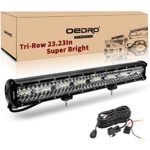LED Light Bar OEDRO 23 Inch 620W 43400LM Tri-Rows Spot Flood Combo Led Lights Work Lights+Wiring Harness IP68 Grade Off Road Light 12V 24V Fit for Pickup Jeep SUV 4WD 4X4 ATV UTE Truck Tractor etc