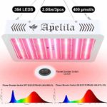 2000W LED Grow Light – Apelila 2019 New Version Full Spectrum with Bloom Switch White LEDs Growing Lamps for Indoor Plants Veg and Flower- (384 LEDs)