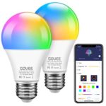 Govee WiFi Smart Light Bulbs Works with Alexa and Google Assistant, 500lm RGBWW Color Changing Light Bulb 5W LED Light Bulb for Home, Party, Stage, Bar (Only Supports 2.4 GHz WiFi, 2 Packs)