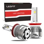 LASFIT H11 H8 H9 LED Headlight Bulbs, Low Beam Fog Light 72W 7600LM 6000K, Plug&Play