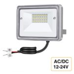 10W LED Flood Light, STASUN AC/DC 12-24V Outdoor Security Lights, 950LM (100W Equiv.), 3000K Warm White, IP66 Waterproof, Great for Yard Driveway Garden