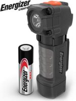 Energizer Pocket-Sized LED Flashlight, IPX4 Water Resistant, Impact Resistant, Professional Durability, Clip on Flash Lights, 1 AA Battery Included