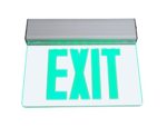 NICOR Lighting LED Emergency Exit Sign, Clear with Green Lettering (EXL2-10UNV-AL-CL-G-1)