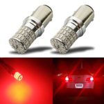 iBrightstar Newest 9-30V Extremely Bright 1157 2057 2357 7528 BAY15D LED Bulbs replacement for Tail Brake Lights,Brilliant Red
