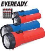 Eveready LED Flashlight Multi-Pack, Bright Flash Light, Durable and Easy-To-Use, Perfect Flashlights For Camping Accessories, Emergency, Survival Kits, Safe Flashlights For Kids, Batteries Included