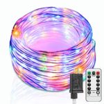 82 Ft Led Rope Lights Outdoor 250 LED Waterproof String Lights Plug in Color Changing Fairy Lights for Outdoor, Wedding, Patio, Garden Home Decor