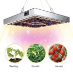 LED Grow Lights，45W Sunlike Full Spectrum Plant Growing Lamp with IR & UV LED Plant Lights for Indoor Plants Seeding & Growing & Flowering ，Can Be Connected Max 6 Panels 