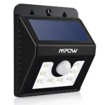 Mpow Super Bright 8 LED Solar Powered Wireless Security Light Weatherproof Outdoor Motion Sensor Lighting