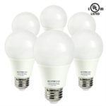 SHINE HAI 8W A19 LED Bulb 60 Watt Equivalent, UL-listed, E26 Medium Base, 3000K Soft White, 800 Lm, FCC-qualified, Pack of 6