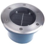 Commercial Grade Aluminum Solar Recessed 4 LED Deck Dock Driveway Light