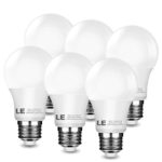 LE 7W A19 E26 LED Bulbs, 40W Incandescent Bulbs Equivalent, 12V AC/DC, 450lm, 200° Beam Angle, 2700K Warm White, LED Light Bulbs, Pack of 6 Units