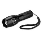 Bondopower 1600 Lumen 5 Modes Handheld Flashlight Adjustable Focus Zoom Tactical Light for Outdoor, Powered By 1pcs 18650 Or 3pcs AAA Battery (Battery Not Included)