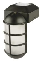 Paradise GL23877BK Solar Cast LED Post Cap Light with Crystalline Solar Panel and Rechargeable Battery, Black