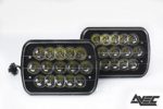 Avec Products 7×6 Luxx Series LED Conversion Headlights – Clear/Black