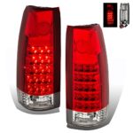 SPPC Red/Clear LED Tail Lights For Chevy Full Size – Passenger and Driver Side