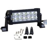 Nilight 7″ 36w Spot LED Work Light Off Road LED Light Bar 12v Driving Lights Super Bright for Jeep Cabin Boat SUV Truck Car ATVs,2 Years Warranty