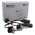 SNGL® Super Bright LED Headlight Bulbs – Adjustable Focus Length Conversion Kit – H13 (9008) – 110w 10,400Lm 6000K Cool White – 2 Yr Warranty