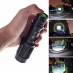 LED Flashlight 3800 lumens Ultra Bright CREE XML T6 Tactical Torch 5-Mode Zoomable Flashlight Waterproof Torch Lm Light Lantern