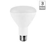 EcoSmart 65W Equivalent Soft White (2700K) BR30 Dimmable LED Light Bulb (3-Pack)