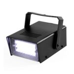 GBGS Mini Strobe Light 24 High-Power LED Stage Lighting. Ideal for Clubs, DJs, Discos, Bars, and House Parties (White)