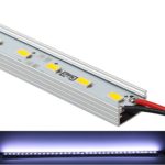 Lvjing [Pack of 5] 50cm / 0.5m SMD Chip 5630 LED Hard Bar light DC 12V Rigid Strip Light 36leds U Shape with Aluminum Alloy Shell (Cool white)