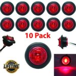 Leading Edge Lighting CL-11223-R 10 3/4″ Red LED Clearance Marker Bullet Grommet Lights
