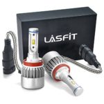 LASFIT 72W H11 LED Headlight Kit Bulbs H8/H9 7600LM 6000K – Philips LED Chip/Internal Driver Ballast – 2 Yr Warranty