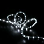 WYZworks 50′ feet Cool White LED Rope Lights – Flexible 2 Wire Accent Holiday Christmas Party Decoration Lighting