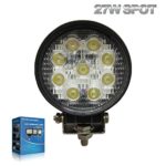 27W Round LED Work Light Lamp Off Road High Power ATV Jeep 4×4 Tractor 30 Degree Spot Light