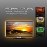 Derlson Bias Lighting for TV. Decorative Light / LED Strip Lights / Backlight Kit for Home-Theater ,Under-Cabinet , PC Monitor, Furniture, Decoration (Multi-Color RGB,USB Powered , Remote Control)