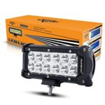Auxbeam 7″ LED Light Bar 36W 3600LM CREE Driving Light 30 Degree Spot Beam Waterfroof for Car Pickup SUV UTV Jeep Truck Off-Road Boat