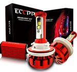 ECCPP LED Headlight Bulbs Conversion Kit High Power Bright- H13 (9008) – 80W,9600Lm 6K Cool White CREE – 3 Yr Warranty