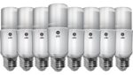 GE Lighting 97233 LED Bright Stik 10-Watt, 760-Lumen Light Bulb with Medium Base, Soft White, 16-Pack